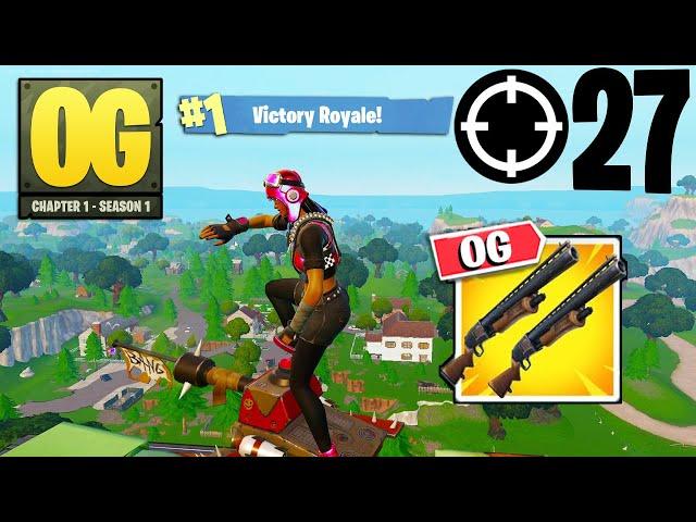 27 Elimination Solo Vs Squads Gameplay Wins (Fortnite OG Chapter 1 Season 1 PS4 Controller)