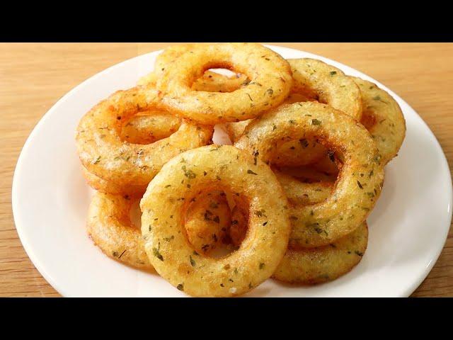 Best Garlic Flavor, Garlic Potato Rings | Fried Potatoes | Potato Snacks