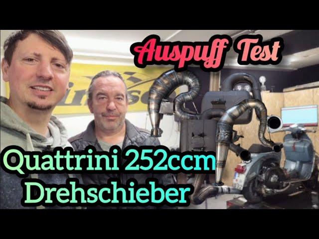 Auspuff Test, Drehschieber Quattrini 252ccm