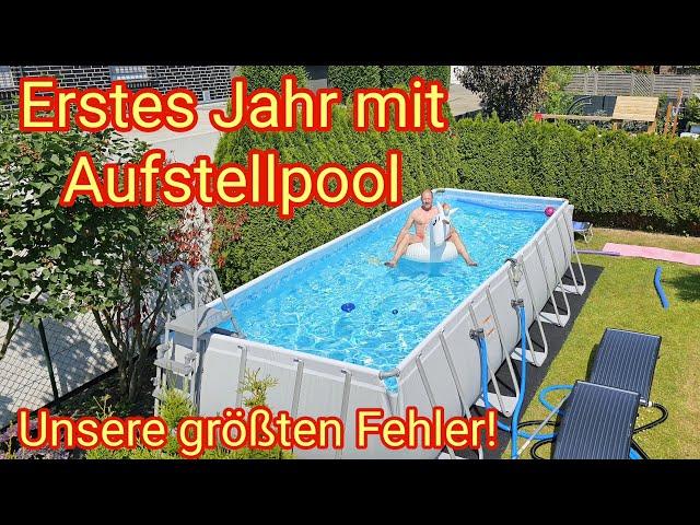 Unsere größten Fehler im ersten Jahr mit Bestway-Aufstellpool 640 x 274 x 132 cm