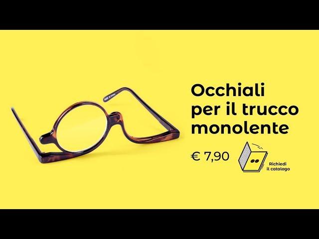 Occhiali per trucco monolente