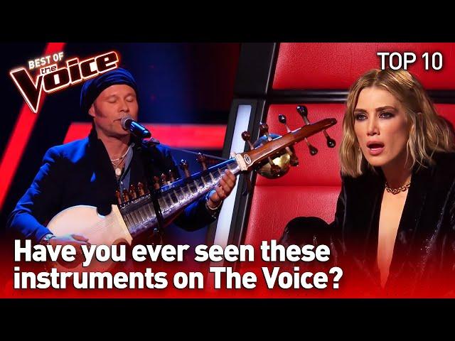 Unique & Surprising instruments in The Voice | TOP 10