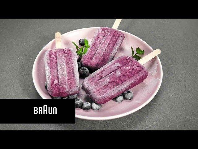 Recette Braun | Sucettes glacées au yaourt et fruits des bois