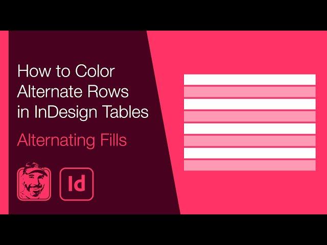 How to Color Alternate Rows in InDesign Tables (Alternating Fills)