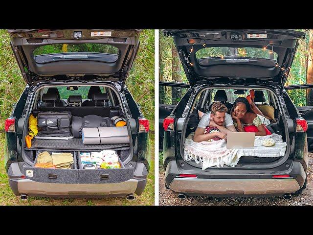 RAV4 in camping mode - how we prepared Toyota for overland trips!