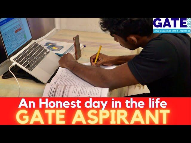 An Honest day in the life of GATE aspirant ! | A GATE 2022 Preparation day