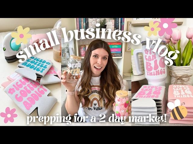 Small Business Studio Vlog 03 (prepping for a 2 day craft market + experimenting with new designs!)