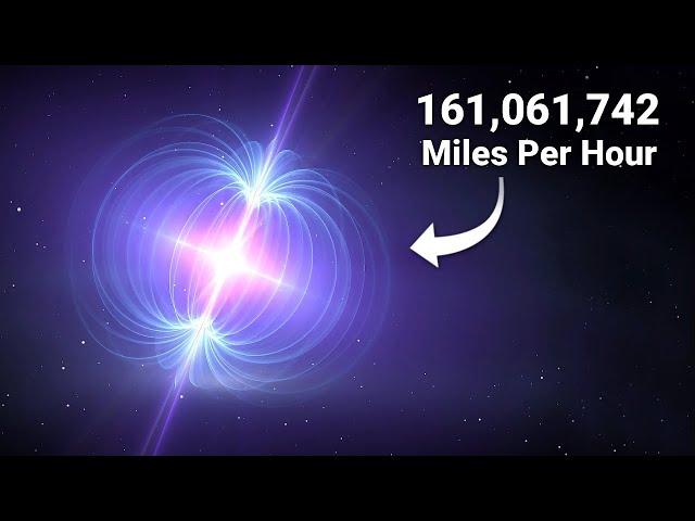 This pulsar spins at 24% light speed. But the fastest RPM is right here on Earth.