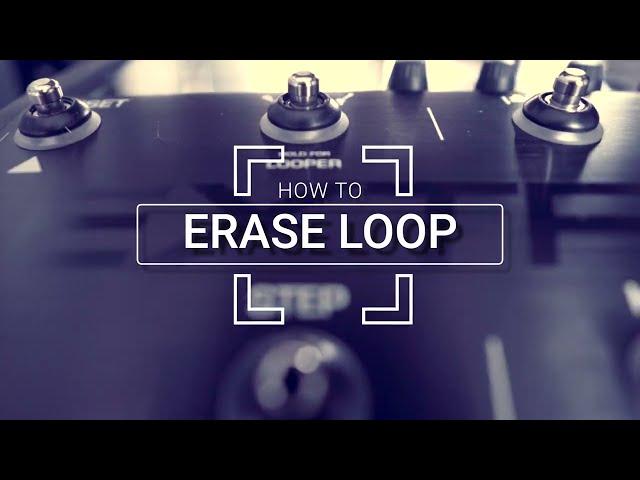 How to Erase Loops from TC Helicon Voicelive 3 extreme?