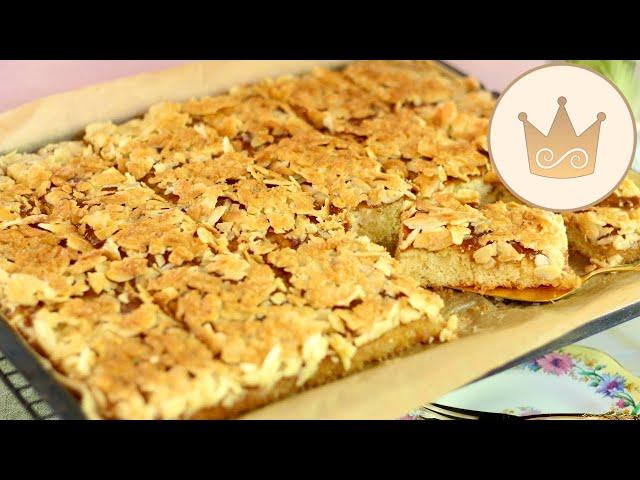 SCHNELL UND LECKER!  BLECHKUCHEN MIT MANDELN BACKEN! DU WIRST IHN LIEBEN REZEPT VON SUGARPRINCESS