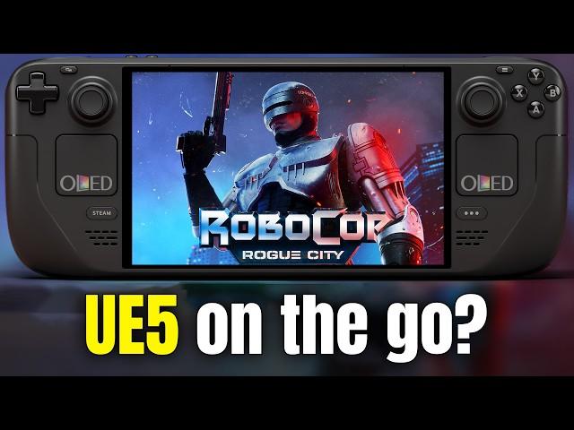 Robocop Rogue City on Steam Deck OLED is...