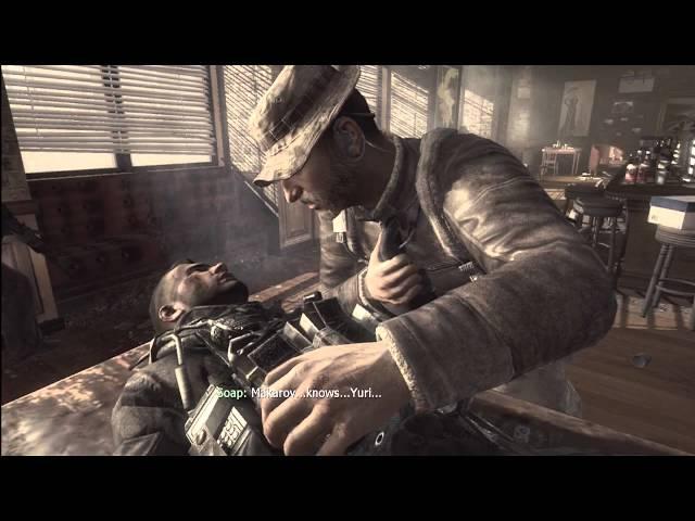 MW3: Soap's Death & Makarov Knows Yuri Flashback Cutscene