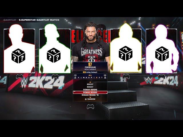 First Ever Turmoil Match ft. Roman Reigns | WWE 2K24