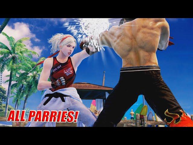 Tekken 7 Lidia Sobieska ALL PARRIES (w/ Button Inputs)