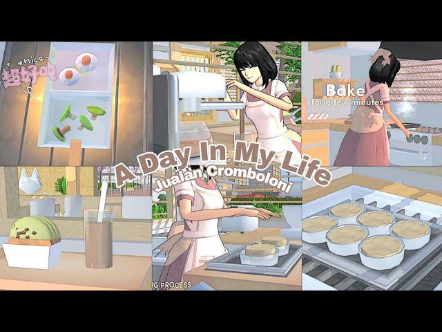 A DAY IN MY LIFE "Jualan Cromboloni" || SAKURA SCHOOL SIMULATOR