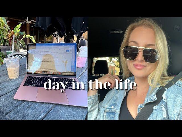 DAY IN THE LIFE OF A NURSING STUDENT | studying at a coffee shop, talking about my iPad