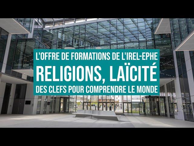 Offre de formations de l'IREL EPHE