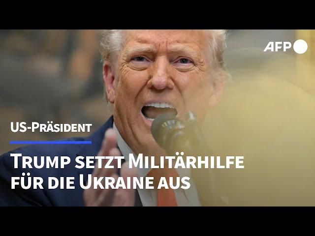 Trump setzt Militärhilfe für die Ukraine aus | AFP