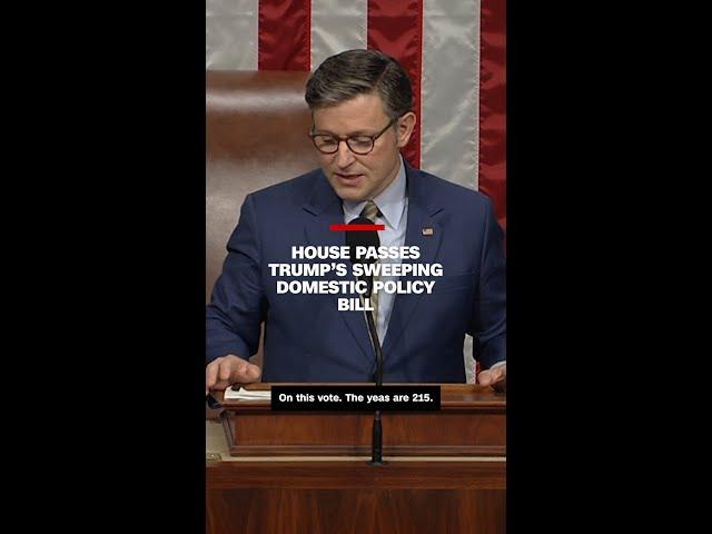 See moment House Republicans passed a major part of Trump's agenda