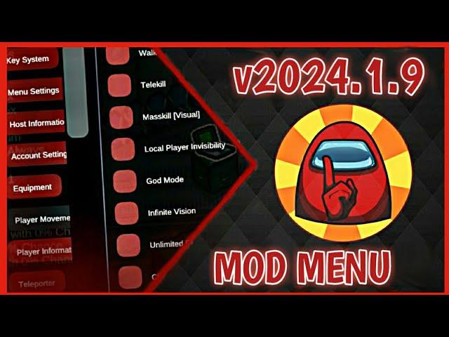 NEW AMONG US LATEST V2024.1.9 MOD MENU | CONTROL PLAYER | NO KILL COOLDOWN | ALL SKINS UNLOCK 2024