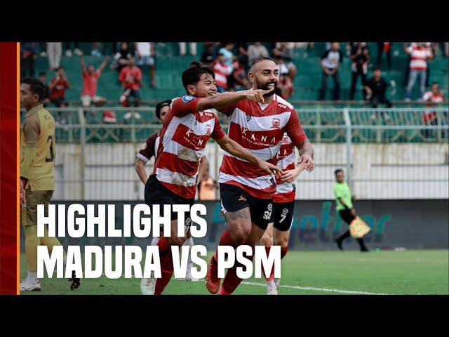 Highlights Madura United FC (2) vs (0) PSM Makassar| BRI Liga 1 2023/24