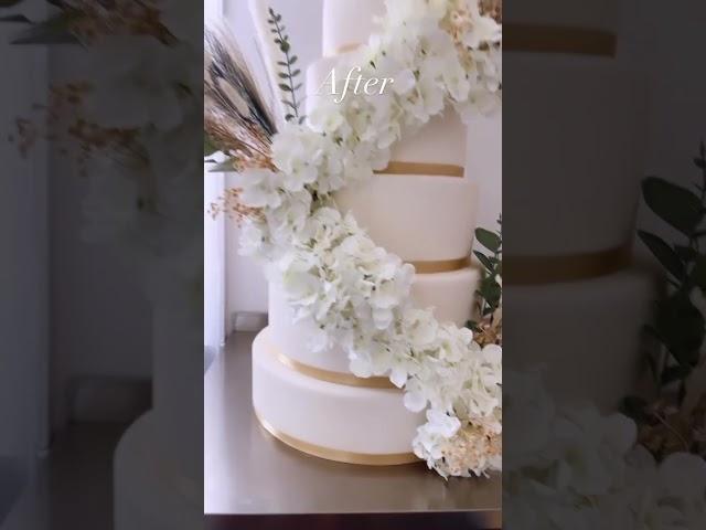 Wedding Cake by @dreasdaintydesserts