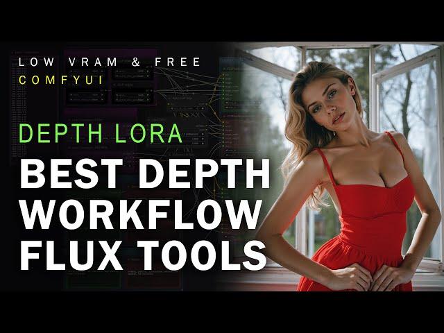 BEST DEPTH WORKFLOW  - FLUX Tools Lora Workflow in ComfyUI