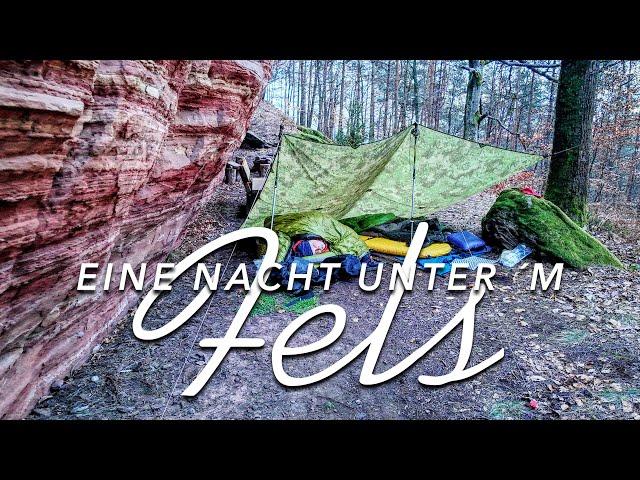 Eine Nacht unter`m Fels | Unterwegs mit Thom | Wandern in der Pfalz