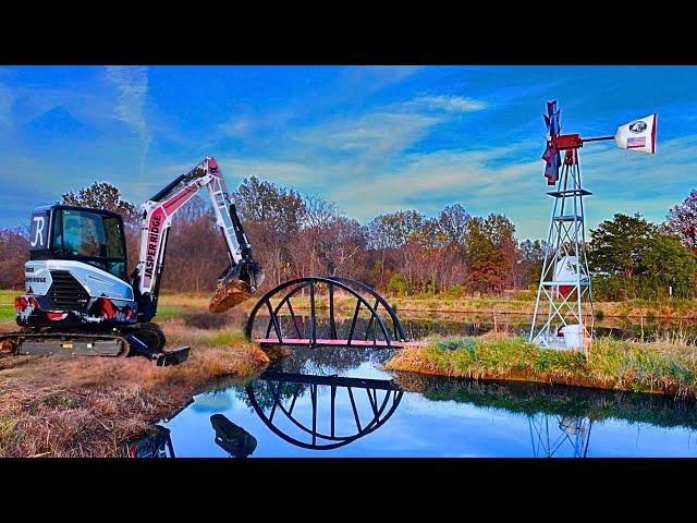 Harvesting Rocks to Reinforce My Pond Island