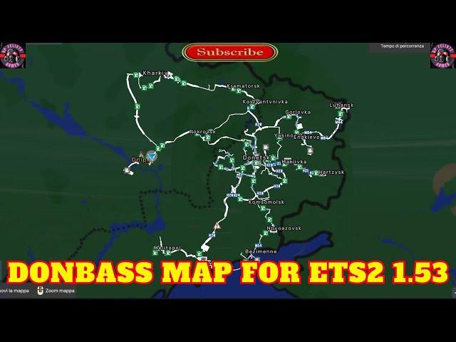 Donbass Map for Euro Truck Simulator 2 (1.53.x)