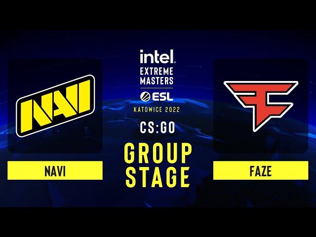 NaVi vs FaZe – Map 1 [Overpass] - IEM Katowice 2022 - Group Stage