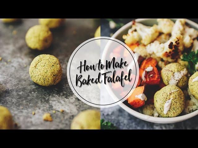 HOW TO MAKE BAKED FALAFEL | an easy baked falafel recipe tutorial