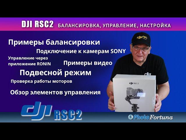 DJI RSC2 лучший стабилизатор? Балансировка и управление фотокамерами SONY и Canon, программа RONIN