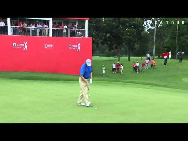 Ernie Els yip at the CIMB