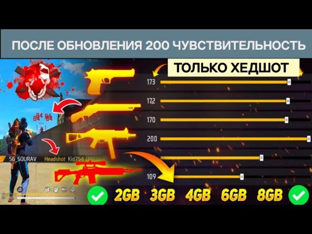 Автоматическая настройка чувствительности к выстрелу в голову) Free Fire |  Новая чувствительность