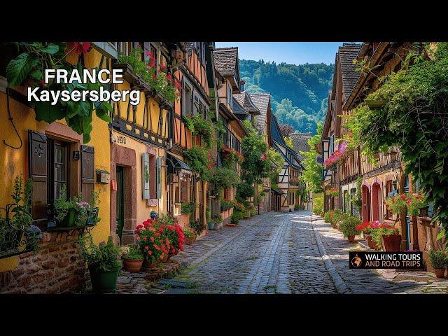 Beautiful French Villages - Kaysersberg France, Alsace Village Tour in 4k video