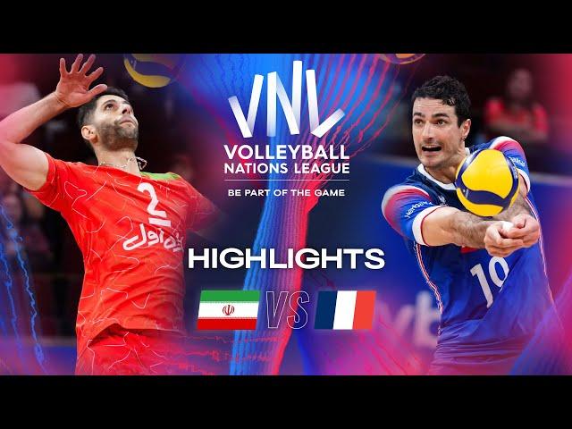  IRI vs.  FRA - Highlights | Week 3 | Men's VNL 2024