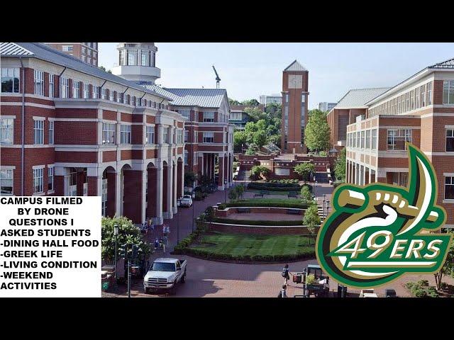 UNC CHARLOTTE CAMPUS TOUR 2021|DINING HALL| LIVING CONDITIONS| CAMPUS DIVERSITY| THE AVERAGE STUDENT