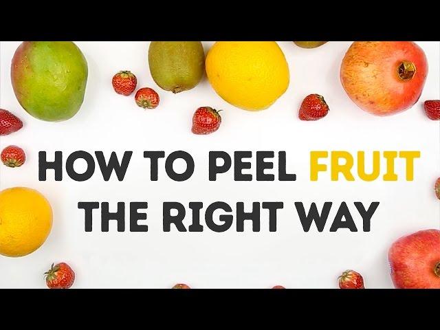 How to peel fruit the RIGHT way | 5-MINUTE CRAFTS