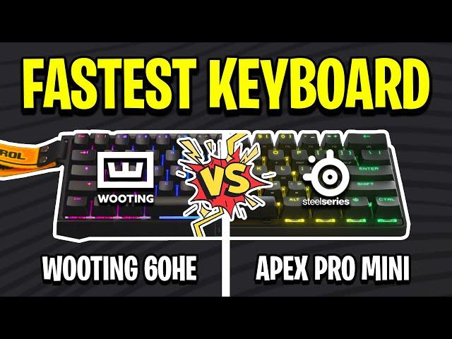Which Is The FASTEST Keyboard? (Apex Pro Mini Vs Wooting 60HE)