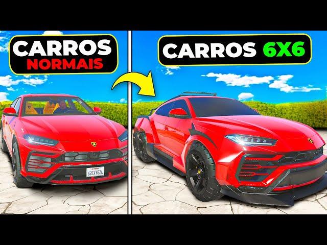 Evoluindo CARROS NORMAIS para CARROS 6X6!! (Gta 5)