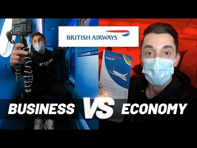 LUXURY cabin on a short-haul flight: British Airways Business Class vs Economy battle