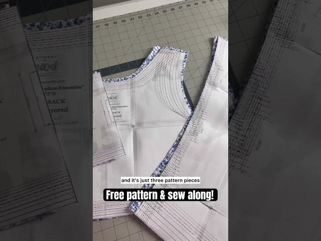 Free sewing pattern & sew along! #freesewingpattern #sewalong