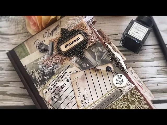 Junk journal flip through “vintage journey”