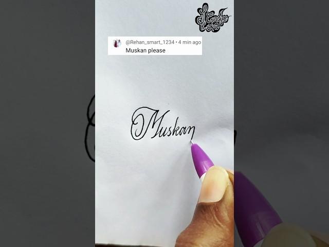 stylish name | Muskan | Calligraphy signature