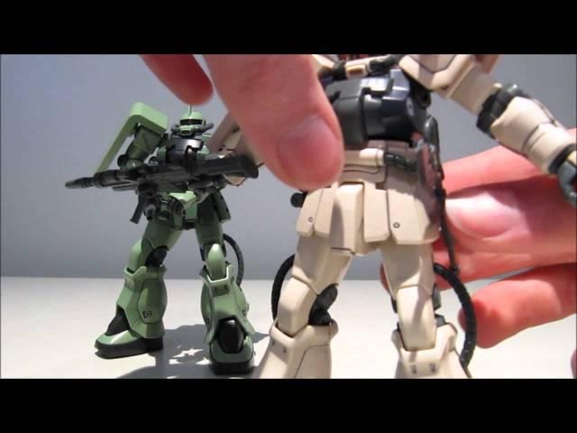 1/144 HGUC Zaku II F2 (Zeon and EFSF) review