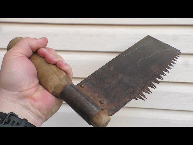A brilliant idea from an old two-handed saw! Do it yourself