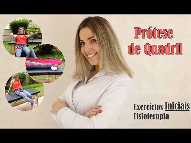 Prótese de quadril: Exercícios INICIAIS e Fisioterapia! #pósoperatório #quadril #fisioterapiaquadril