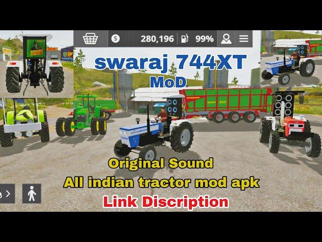 Swaraj 744XT Mod fs20 |original sound |All indian tractor full apk | New map mod |#RandivGaming#FS20