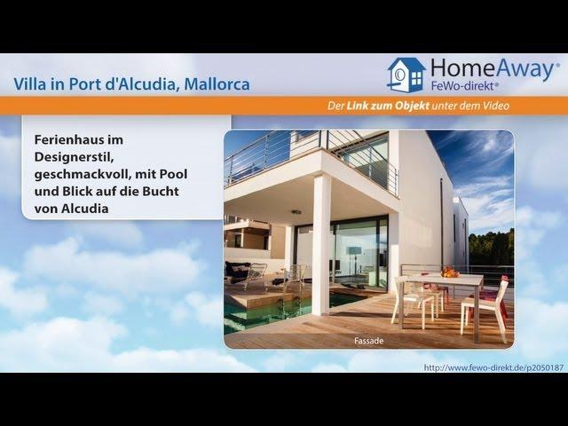 Alcudia: Ferienhaus im Designerstil, geschmackvoll, mit Pool und Blick auf - FeWo-direkt.de Video